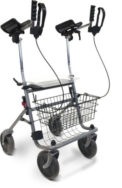 Arthritis-Rollator Cristallo 2 mit Unterarmauflage, silber